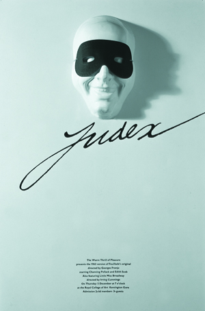 Royal College of Art Judex film poster by John Pasche