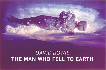 Poster advertising David Bowie's 'The man who fell to earth' 1976