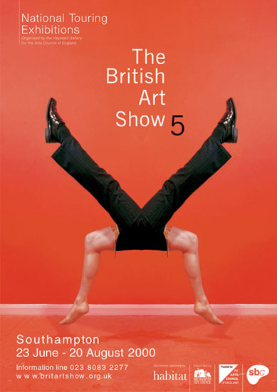Poster for The British Art Show 5 2000 by John Pasche Photography by Richard Haughton