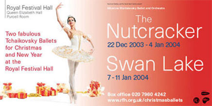 The Nutcracker and Swan Lake poster 2003 by John Pasche Photography by Richard Haughton