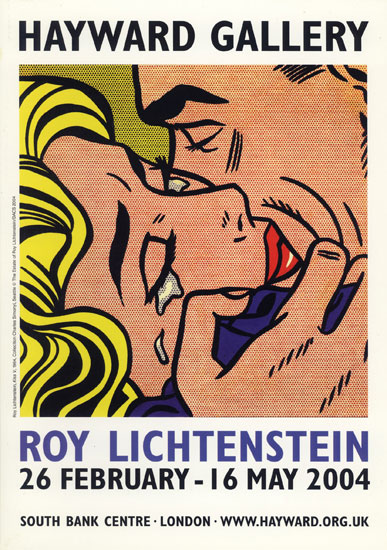 Roy Lichtenstein Exhibition Hayward Gallery 4 sheet poster 2004 by John Pasche