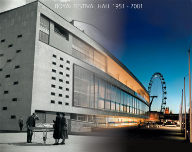 Royal Festival Hall’s 50th Anniversary montage 2001 by John Pasche photography by Richard Haughton